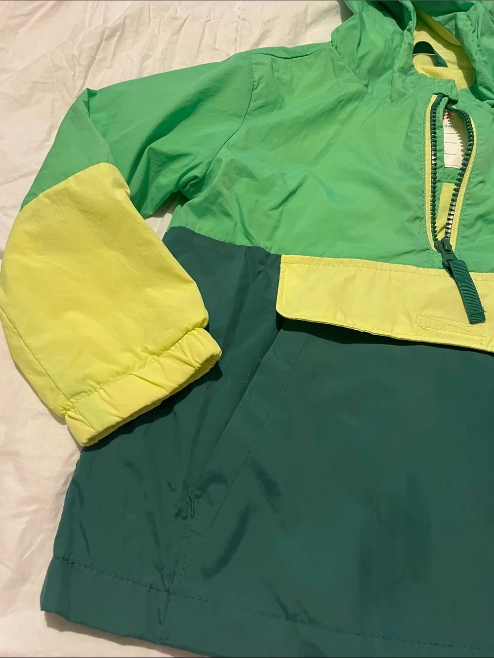 Cat & Jack Quarter Zip Pullover Colorblock  Rain Jacket